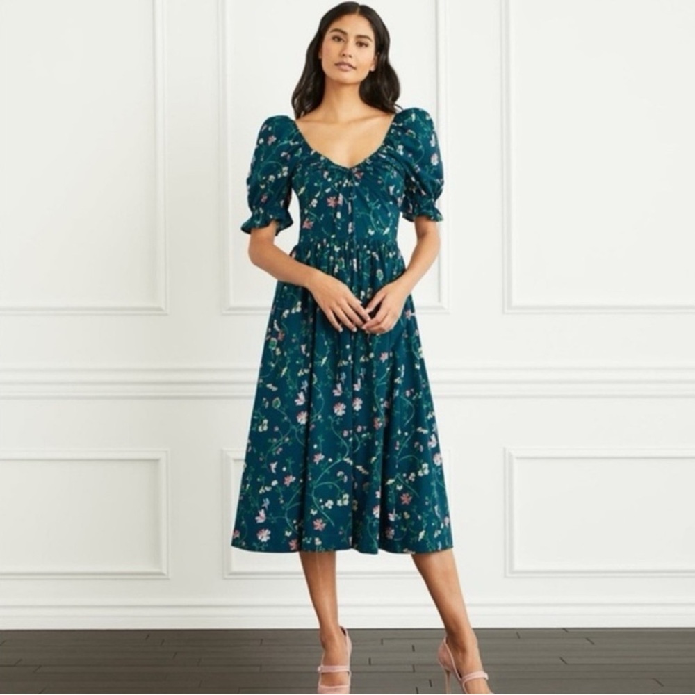 Hill House Midi Ophelia floral dress